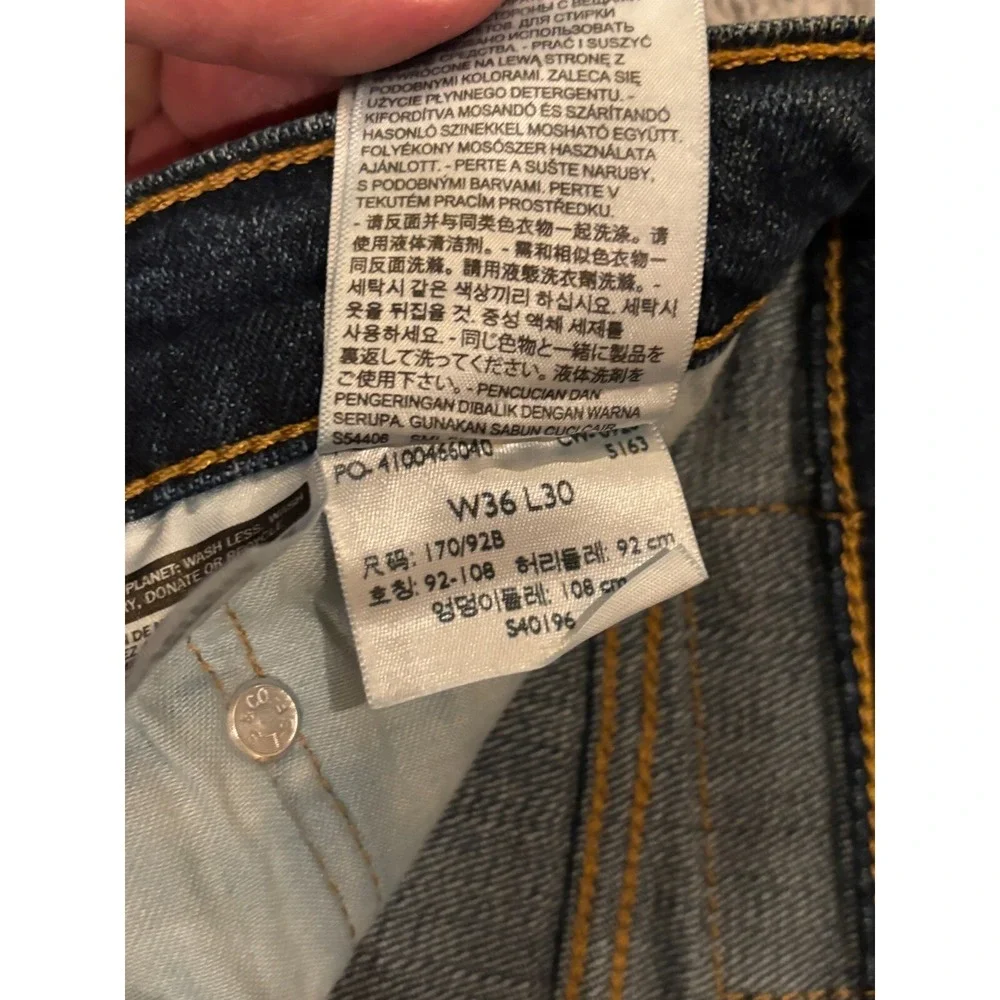 Levi's Jeans Mens 36x30 505 Relaxed Fit Blue Medium Wash Denim Western Cowboy